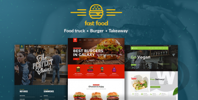 Fast Food v1.0.6 - шаблон для сайта быстрого питания WordPress