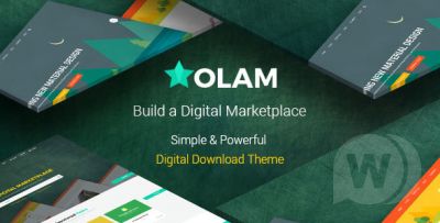 Olam v4.6.0 - шаблон продажи цифровых товаров WordPress