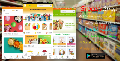 GroceryShop - приложения для продуктового магазина Android