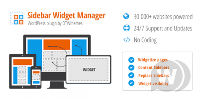 Sidebar Widget Manager v4.0 NULLED - менеджер виджетов WordPress