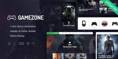 Gamezone v1.1.1 NULLED - шаблон для игрового блога и магазина на WordPress