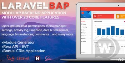 Laravel BAP v1.0.3 - модульная платформа приложений и CRM
