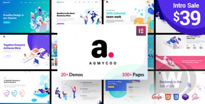 Agmycoo v1.9 - креативный премиум шаблон WordPress