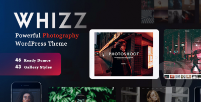 Photography Whizz v2.2.6 - WordPress шаблон фото/портфолио