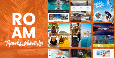 Roam v1.10 NULLED - шаблон на тему путешествий и туризма WordPress