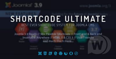 Shortcodes Ultimate v3.9.5 - плагин коротких кодов для Joomla