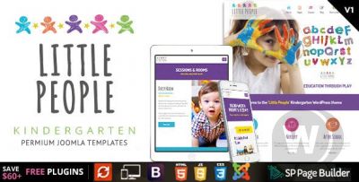 Little People v1.7 - детский шаблон для Joomla