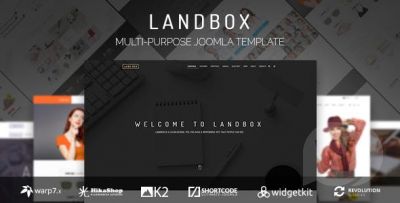 Landbox v1.3.5 - универсальный бизнес Joomla шаблон