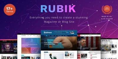 Rubik v1.7 - премиум тема WordPress для новостных сайтов