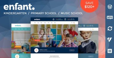 Enfant v3.1.6 - WordPress шаблон для сайтов начальных школ и детских садов
