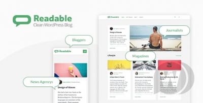 Readable v2.3.1 NULLED - шаблон блога WordPress