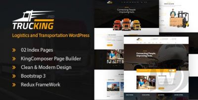 Trucking v1.6 - шаблон сайта перевозок WordPress