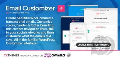 Email Customizer for WooCommerce v3.33 - настройка электронных писем WooCommerce