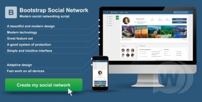Bootstrap Social Network v2.0 - скрипт социальной сети