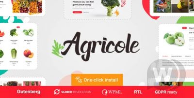 Agricole v1.0.1 - шаблон интернет-магазина еды WordPress