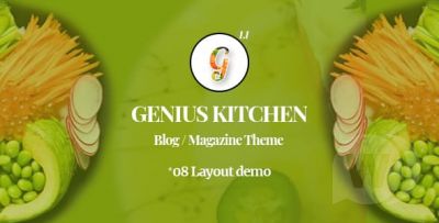 Genius Kitchen v1.1 - шаблон блога о еде для WordPress