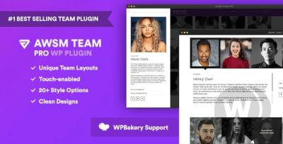 The Team Pro v1.7.2 - плагин WordPress для демонстрации команды