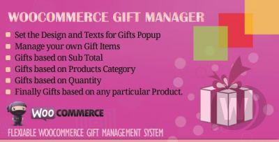 WooCommerce Gift Manager v2.6 - управление подарки WooCommerce