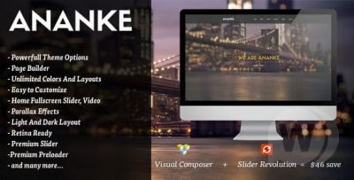 Ananke v3.8.2 - одностраничная параллакс тема WordPress