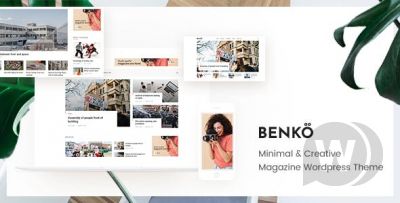 Benko v1.0.2 - креативный новостной шаблон WordPress