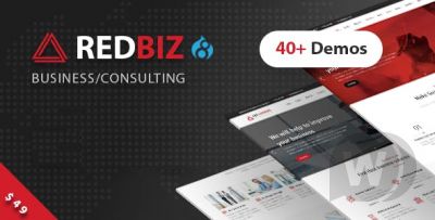 RedBiz - бизнес шаблон для Drupal 8