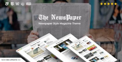 The NewsPaper v4.0 - новостной шаблон WordPress
