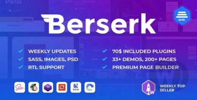 Berserk v1.9.4 - HTML5 шаблон с конструктором