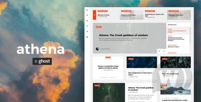 Athena v1.1.4 - современная тема для Ghost