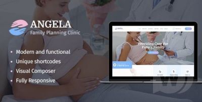 Angela v1.1 - шаблон для клиники планирования семьи WordPress