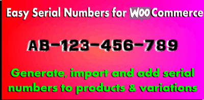 Easy Serial Numbers for WooCommerce v1.32 - серийные номера для WooCommerce