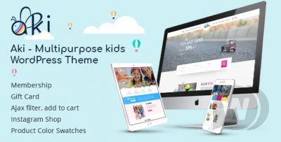 Aki v1.2.6 - универсальный детский шаблон WordPress
