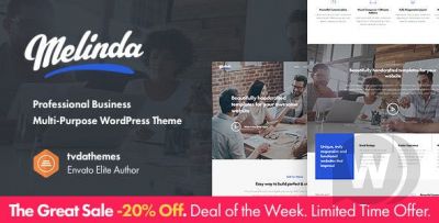 Melinda v1.1.2 - професиональный бизнес шаблон WordPress