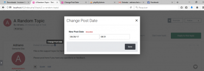 Change Post Date 1.0.2 - изменить дату сообщения IPS 4