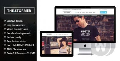 Stormer v2.0 - шаблон интернет-магазина модной одежды WooCommerce