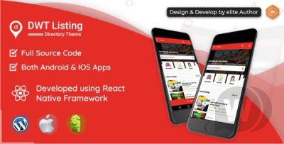DWT Listing React Native App v1.0.0 - приложение для каталога
