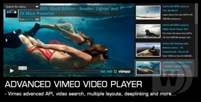 Advanced Vimeo Video Player v1.35 - скрипт видеоплеера Vimeo