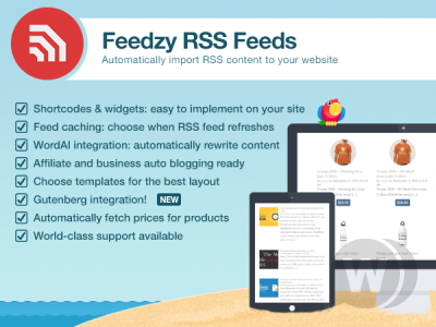 FEEDZY RSS Feeds Pro v1.8.2 NULLED - RSS каналы на WordPress сайте