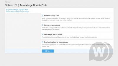 [TH] Auto Merge Double Posts 1.1.1 - объединение сообщений XenForo 2