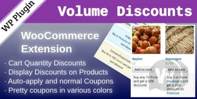 WooCommerce Volume Discount Coupons v1.5.0 - дисконтные купоны WooCommerce