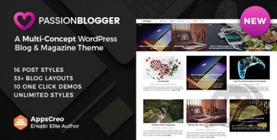 Passion Blogger v1.6 - шаблон для блога или новостного сайта WordPress