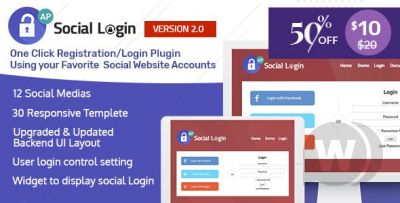AccessPress Social Login v2.0.8 - плагин авторизации через социальные сети WordPress