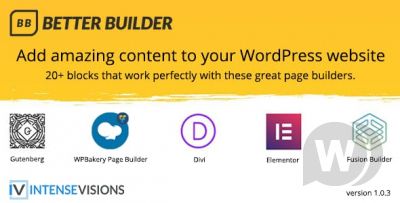 Better Builder v1.0.3 - аддон для конструкторов страниц WordPress