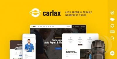 Carlax v1.0.1 - шаблон магазина автозапчастей и авто-сервиса WordPress