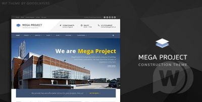 Mega Project v1.22 - шаблон на тему строительства WordPress