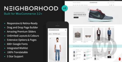 Neighborhood v3.6.13 - многоцелевой шаблон интернет-магазина WordPress