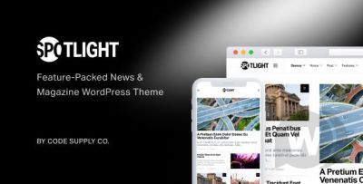 Spotlight v1.6.6 NULLED - шаблон WordPress для новостных сайтов