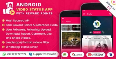 Android Video Status App With Reward Points (WA Status Saver) v4.0