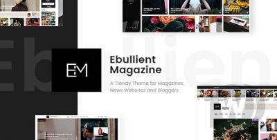 Ebullient v1.4 - современная тема для новостного сайта WordPress
