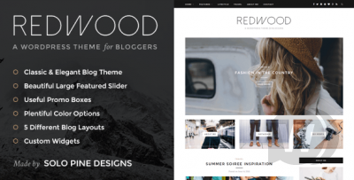 Redwood v1.7.2 - адаптивная тема блога WordPress