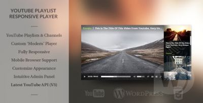WordPress Responsive Youtube Playlist Video Player v1.11.0